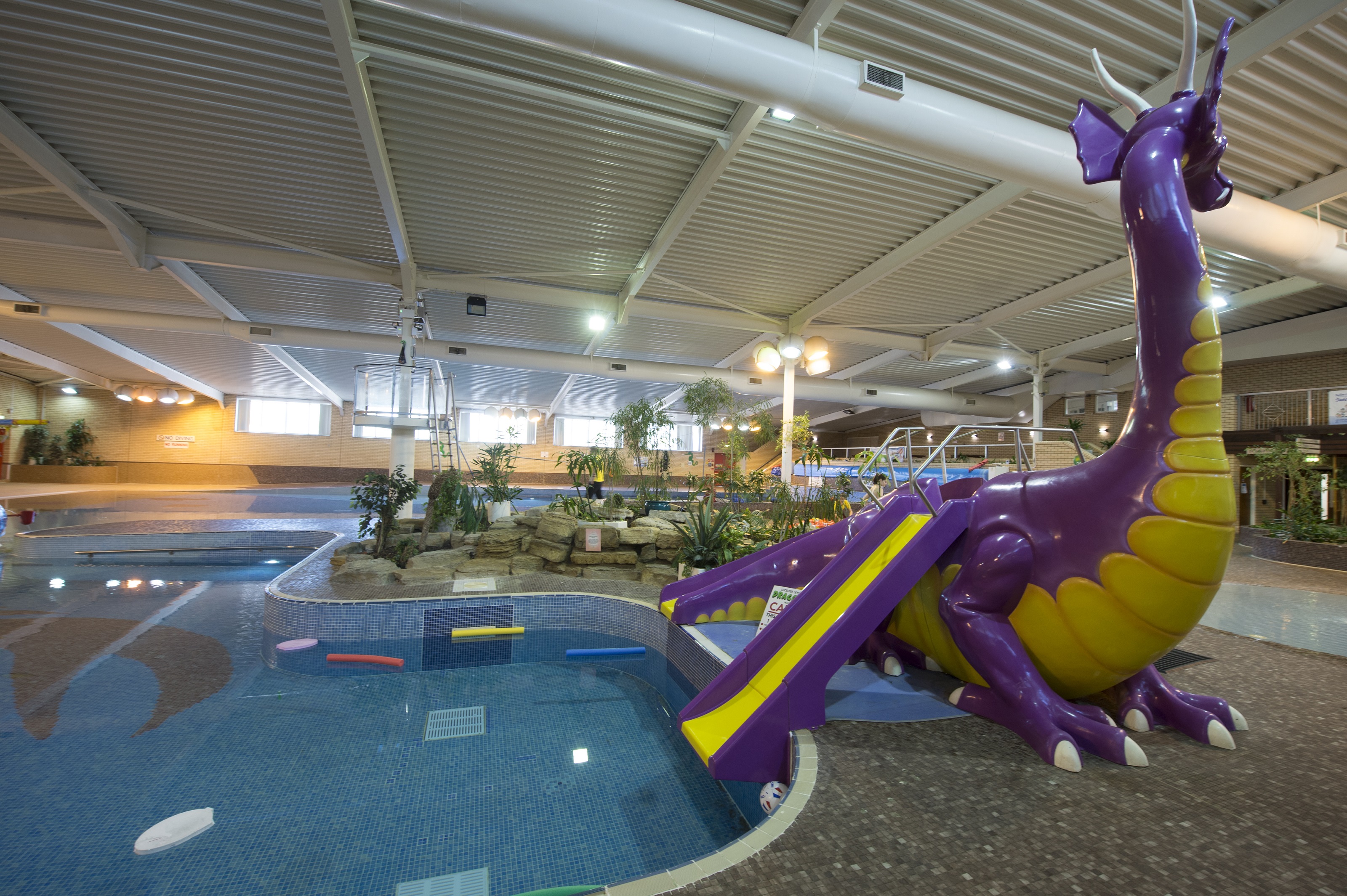 Dragon slide at Leicester Leys pool